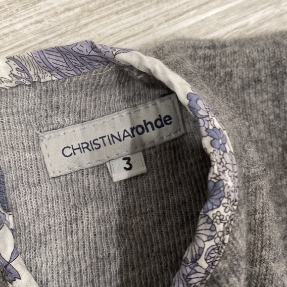 Christina rohde. Sweater with bottom ruffle. Grey. Size 3. - Picture 4 of 5